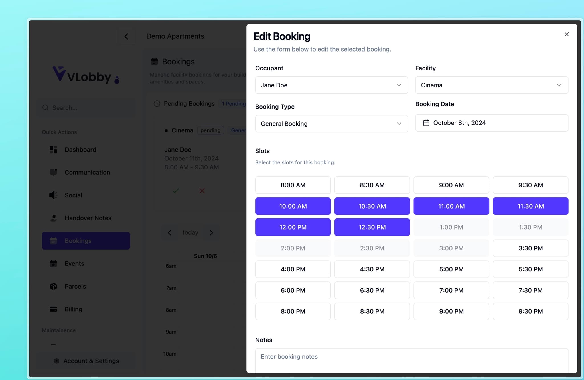 Amenity Booking System